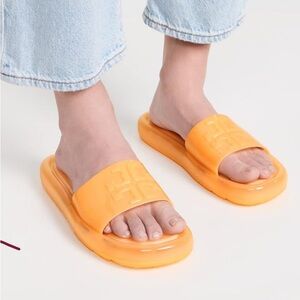 Tory Burch Orange Platform Sandals